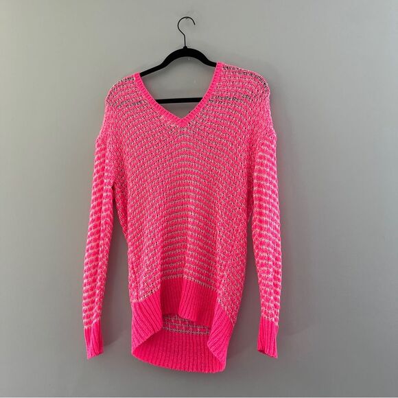 Silence + Noise Neon Pink Pullover Sweater Size XS - Picture 2 of 6